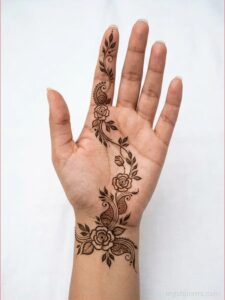 Easy Mehndi Design Photo